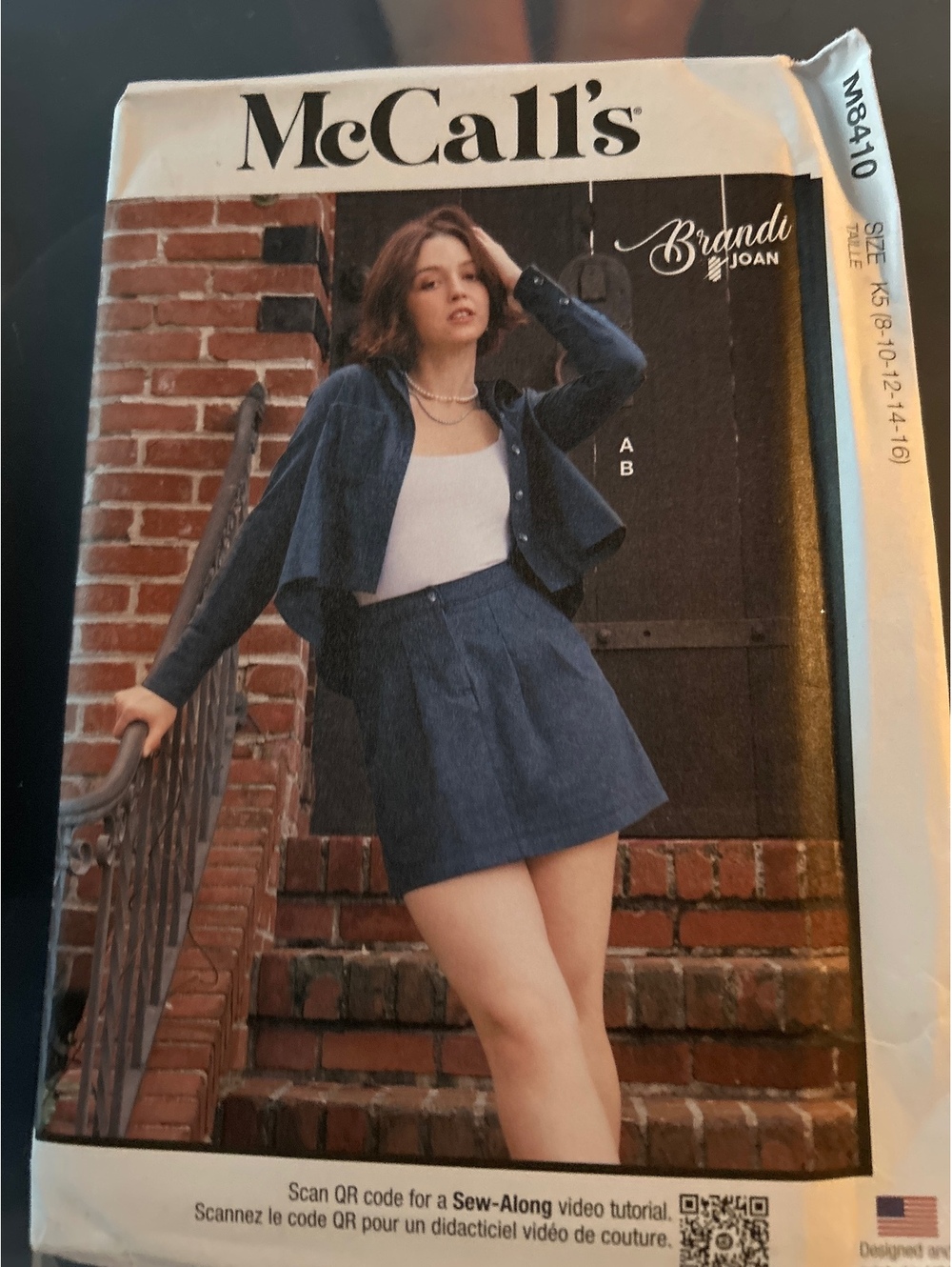 McCall's Brandi Joan Skirt and Jacket Sewing Pattern M8410 Size K5 (8-16)